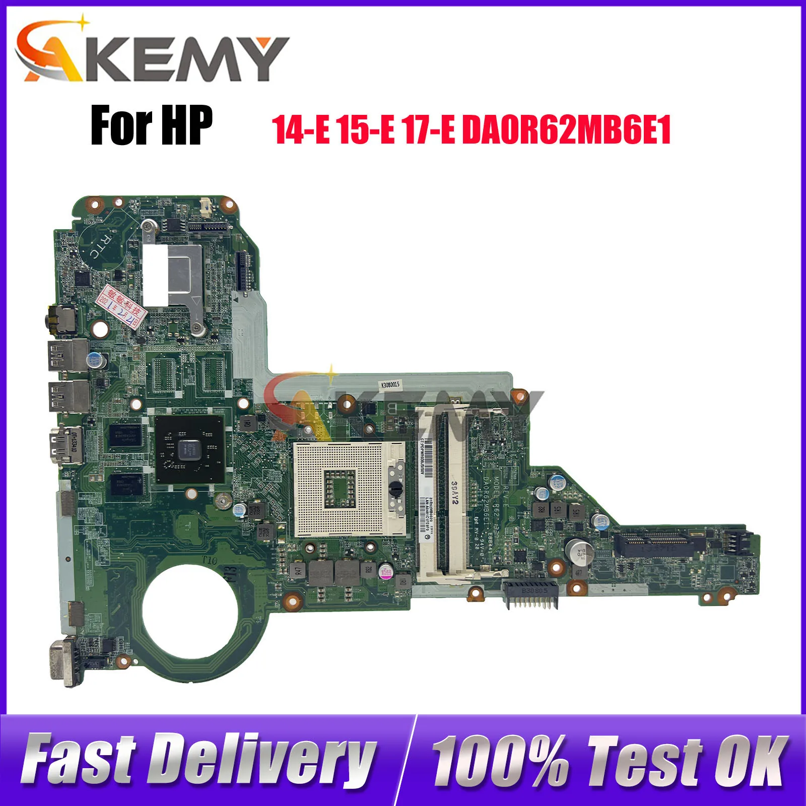 

DA0R62MB6E1 для ноутбука HP Pavilion 14-E 15-E 17-E, материнская плата с графическим процессором HD8670M HM76 713257-501 720459-001, 100% полностью протестировано