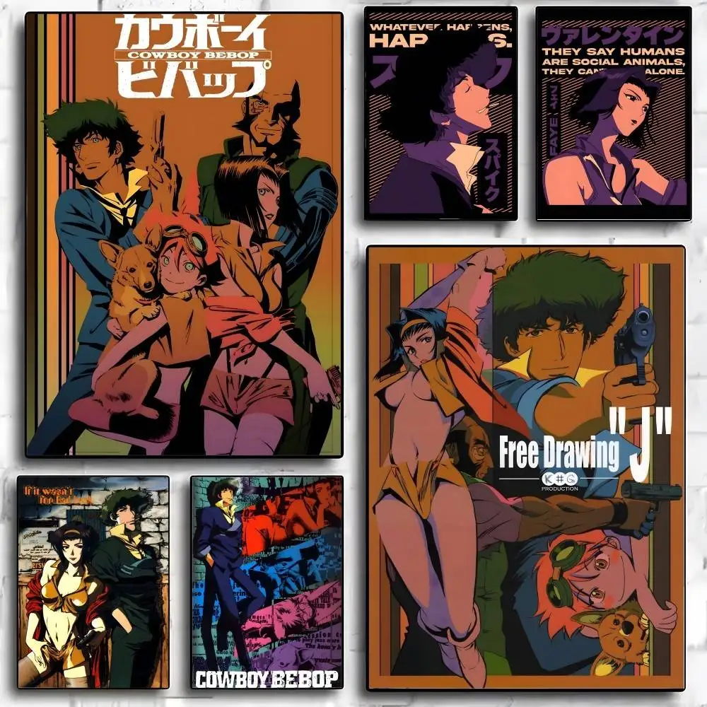 

Japanese Anime C-Cowboy Bebop Poster High-Quality Aesthetic Wall Painting Stickers For Dormitory And Living Room Decor