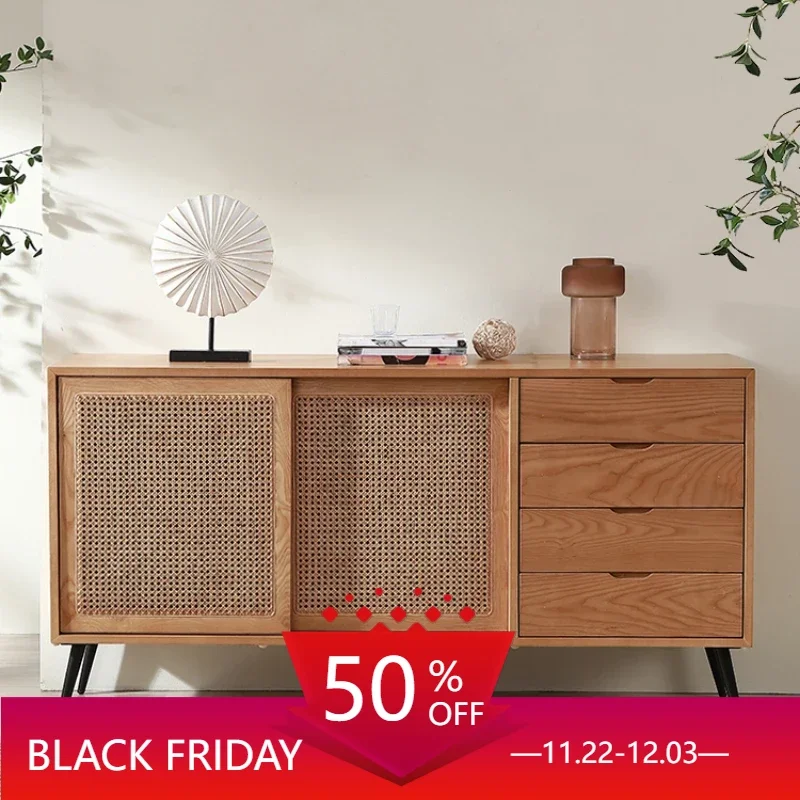 Rattan Furniture Sideboard Room Side Table Prefab Home Entryways Entrance Hall Living Cabinets Kitchen aparador Sets Cupboard