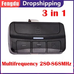 3 in 1 multifrequency Remote With Clip 280-868mhz Gate Remote Control Garage Door Control Rolling Code Transmitter