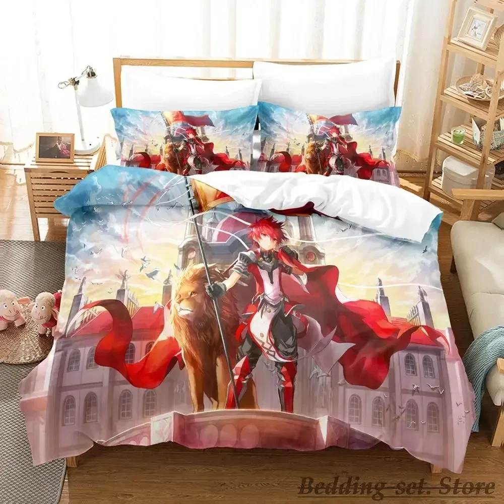 

3D Print Cool Game Elsword Bedding Set Single Twin Full Queen King Size Bed Set Adult Kid Bedroom sAnime Duvetcover Sets