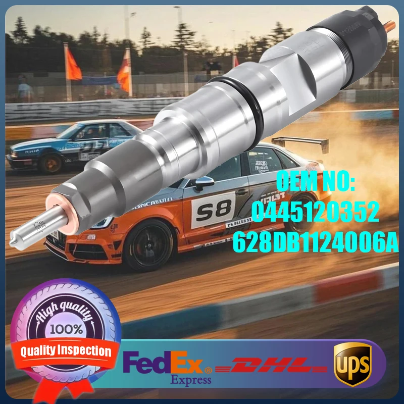 Injektor Common Rail Bahan Bakar Berkualitas Tinggi 0445120352 628DB1124006A Cocok untuk Truk CAMC