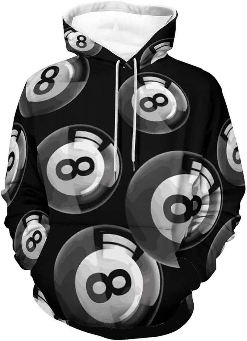 3d bolas de bilhar gráfico masculino hoodies topos casuais feminino manga longa esporte moletom roupas dos homens plus size jaqueta casaco