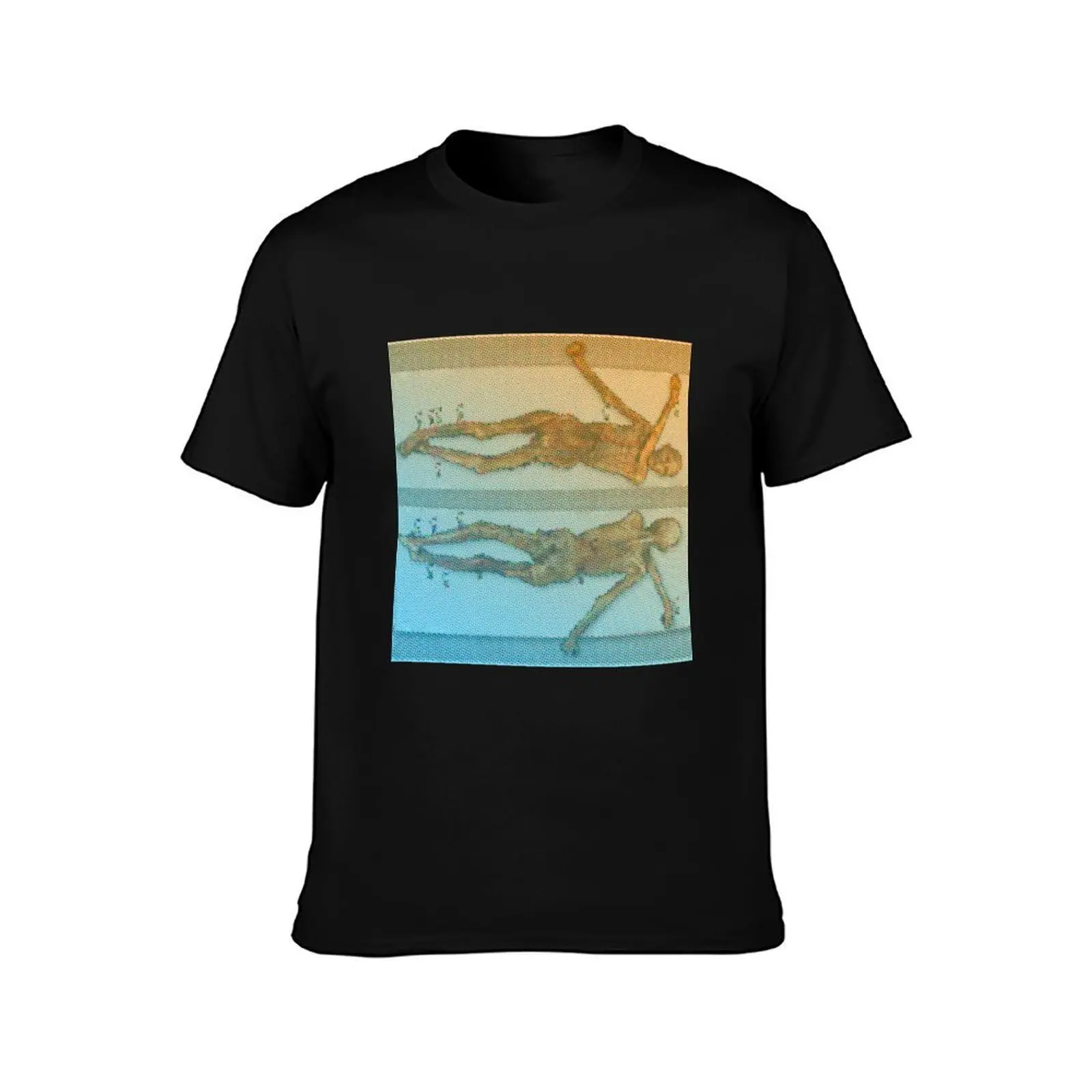 ?tzi the Iceman, Tattoo Locations T-Shirt, Summer Casual Cotton Tee, Oversized Streetwear Tops, Vintage Graphic Print
