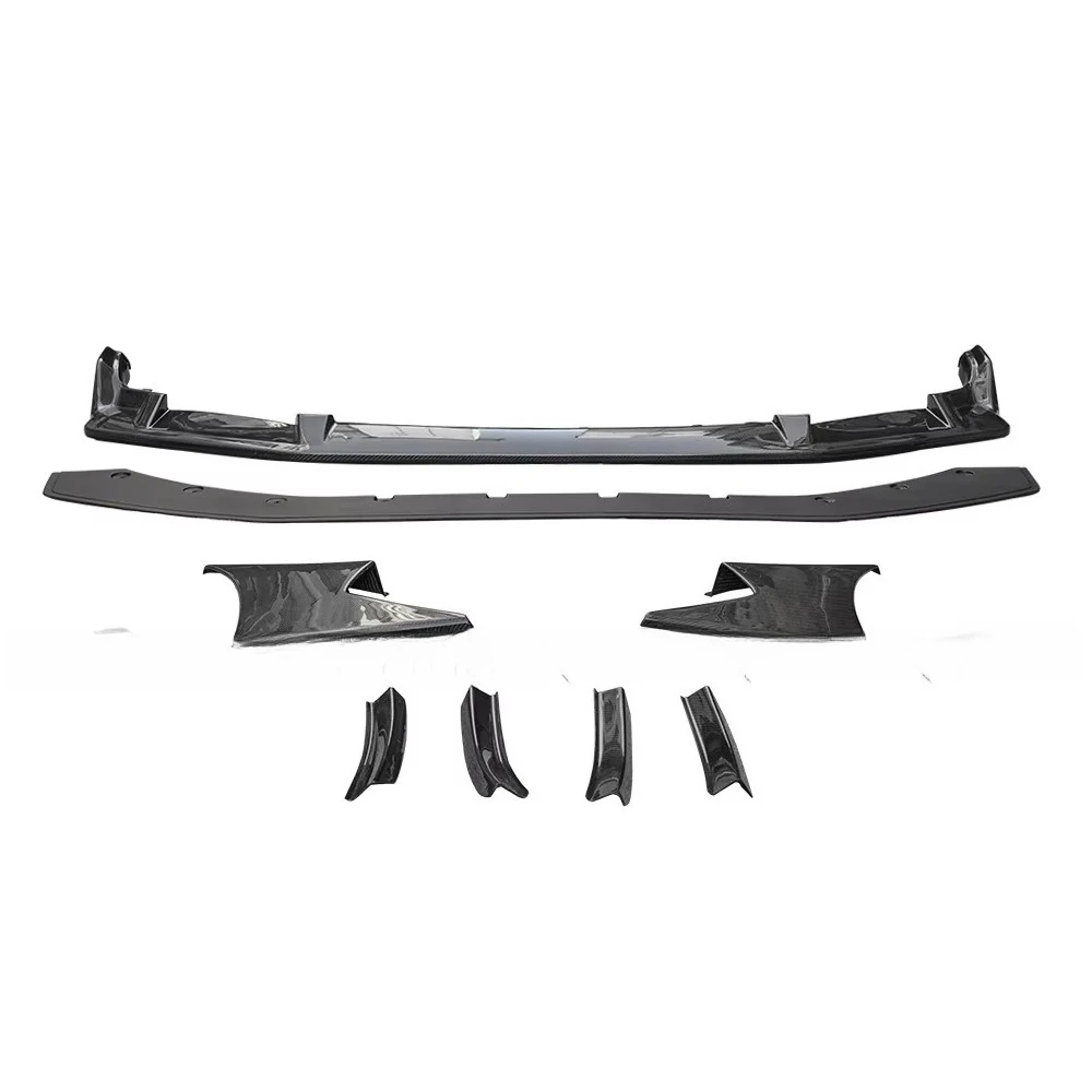 

Накладка на передний бампер JS Style из карбона, сплиттер-спойлер для Civic 10-го поколения FK8 Type R Si 2016+ для автотюнинга