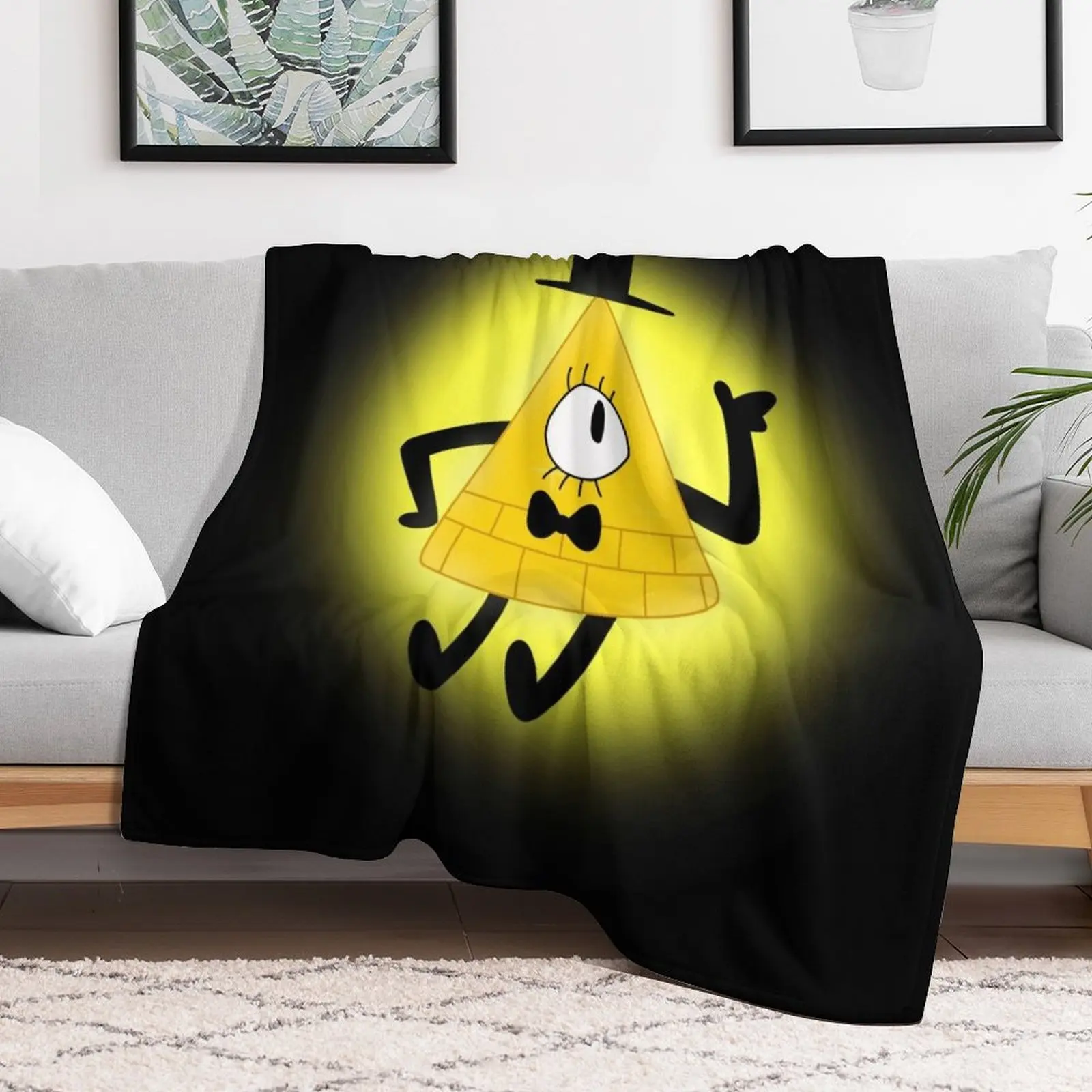 Bill Cipher Throw Blanket Sleeping Bag Flannel bed plaid Blankets