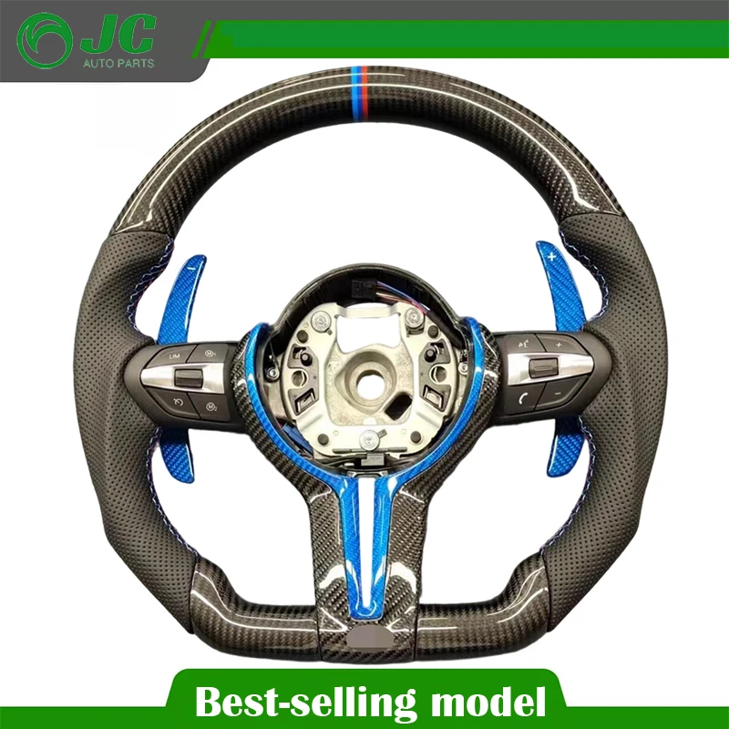 

Руль из углеродного волокна для BMW M2 M3 M4 M5 F10 F20 F22 F30 F32 F36 F40 F90 E90 E70 | Изготовленный на заказ спортивный руль | Подлинный