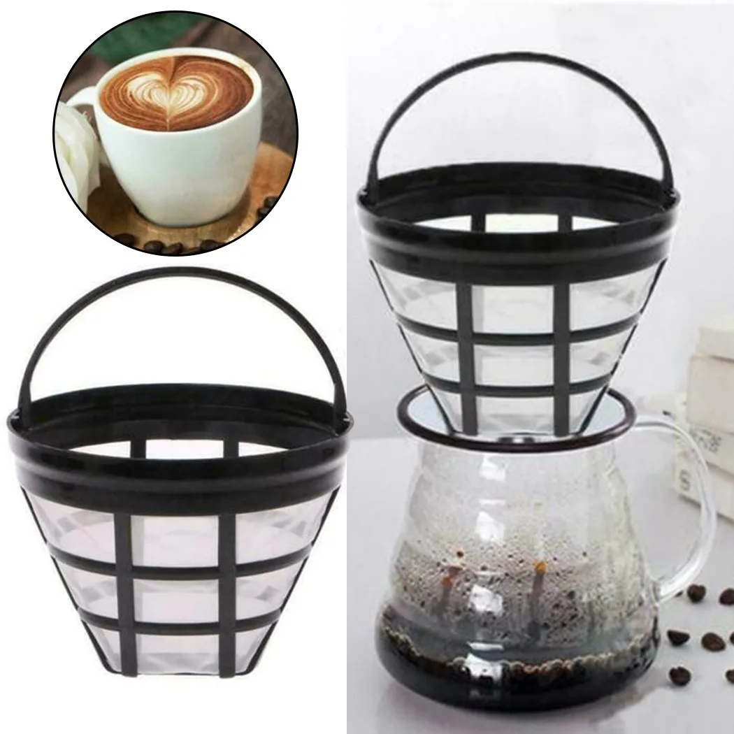 Replacement Coffee Filter Reusable Refillable Basket Cup Style Brewer Tool Coffee Accessories Handmade Kitchenware Coffee Tools