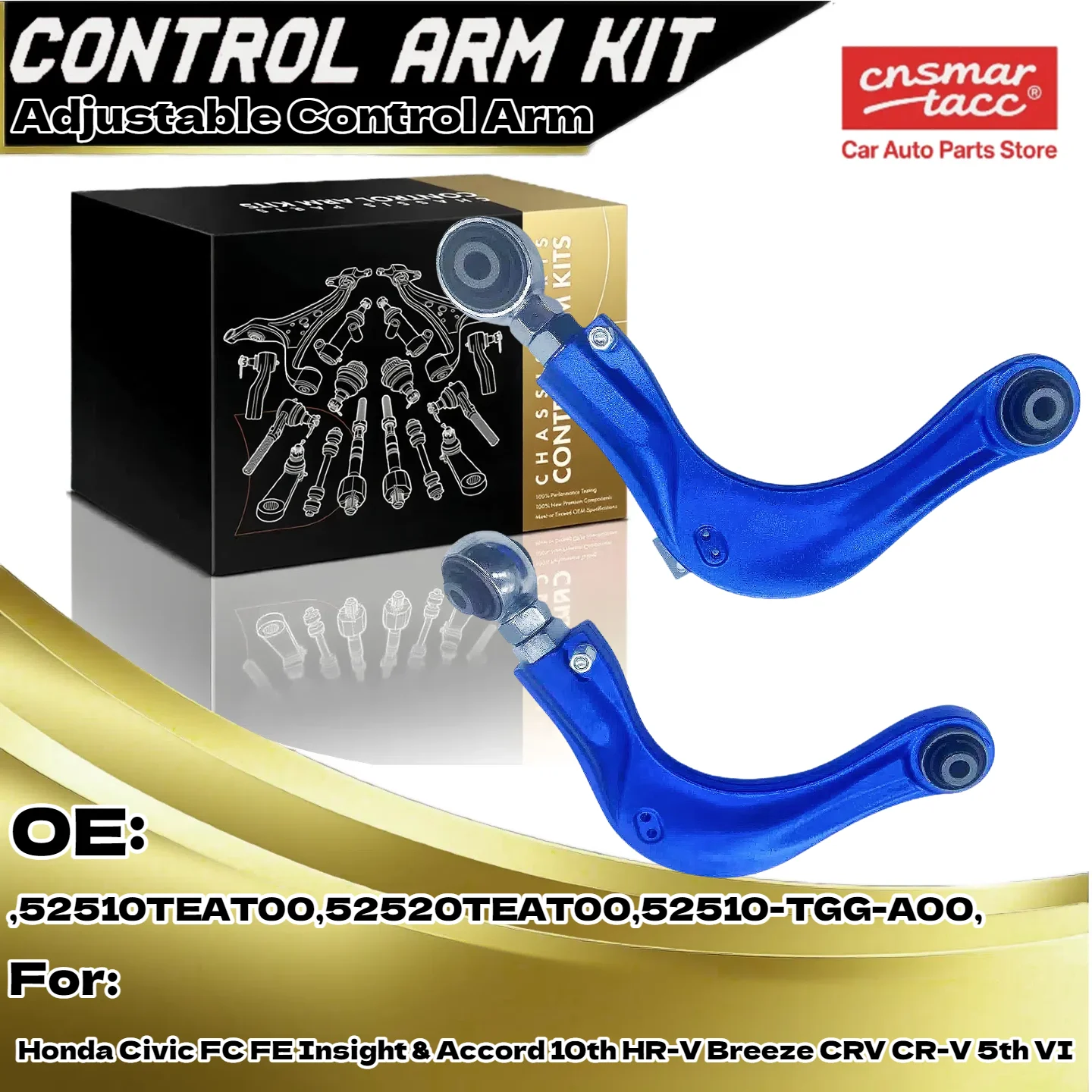 

Adjustable Rear Camber Control Arm 52510-TGG-A00 for Honda Civic FC FE Insight Accord 10th HR-V Breeze CRV CR-V 5th VI