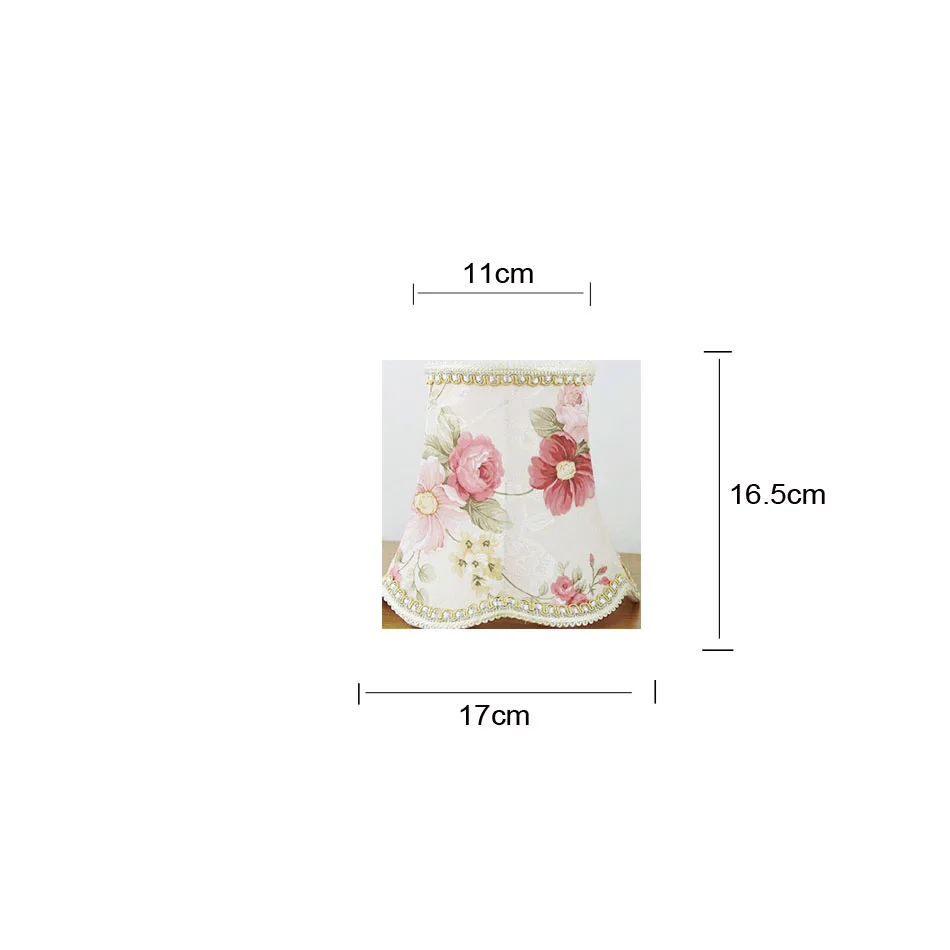 NEW!!! DIA 17cm Beautiful Flowers Wall Lampshade Decoration, Small Table Lamp Shades DIY, E14 hole 3cm/E27 hole 4.2cm - Image 2