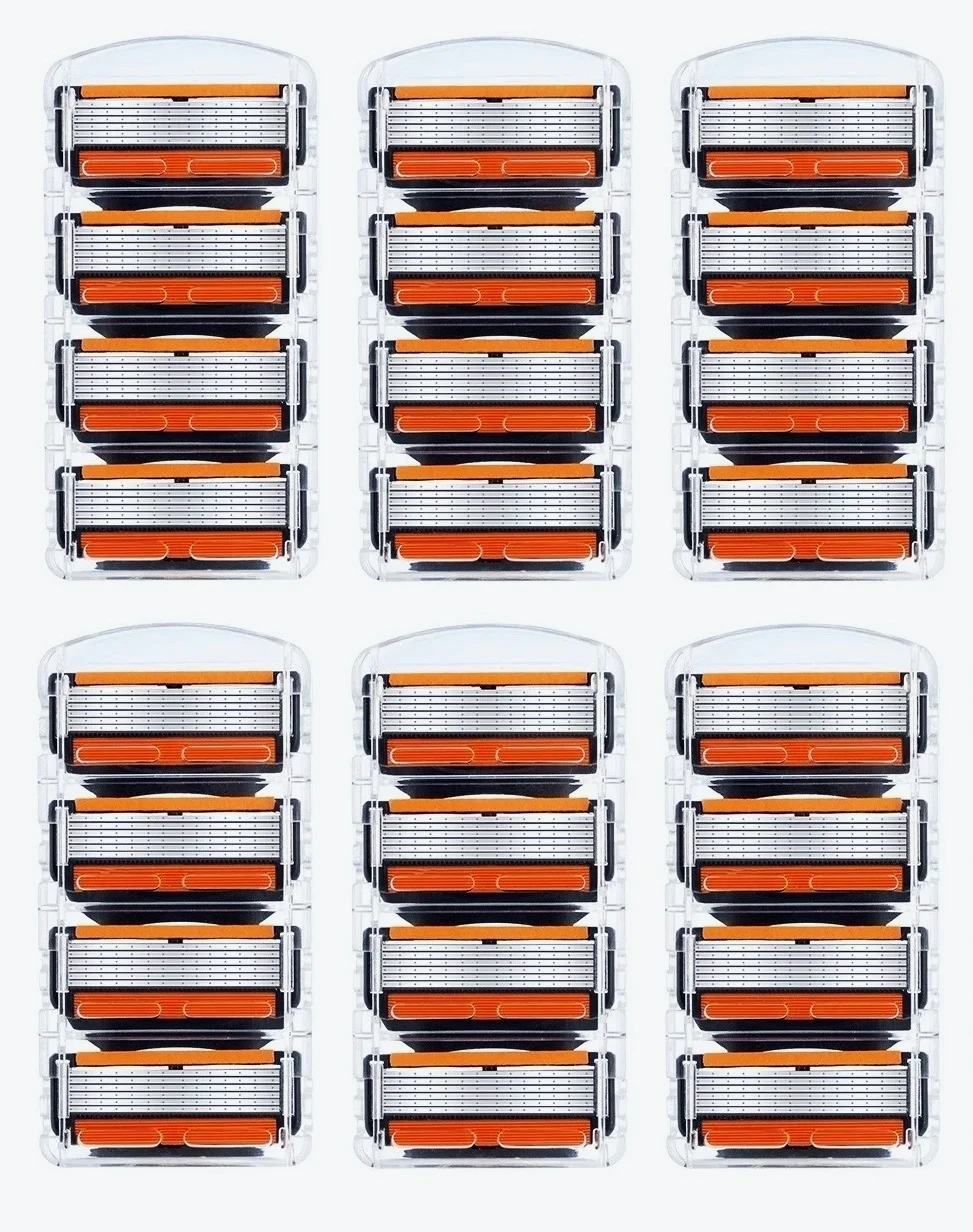 Сменные лезвия для бритвы, набор для ручной бритвы Gillette Fusion 5, импортные лезвия