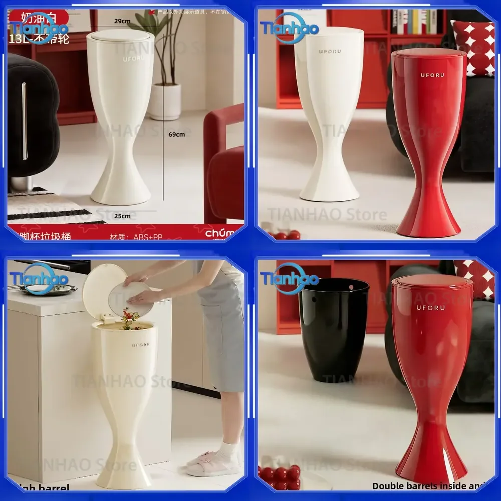 plastic-trash-can-push-type-double-layer-with-lid-no-bending-waste-basket-for-kitchen-large-capacity-movable-garbage-bin