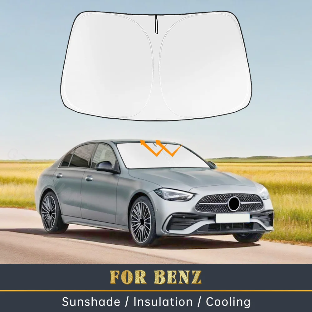 

Windshield Sunshade Cover For Mercedes-Benz E-Class 2010–2016 Front Window UV Protection Visor Sun Shade Vehicle Car Accessory