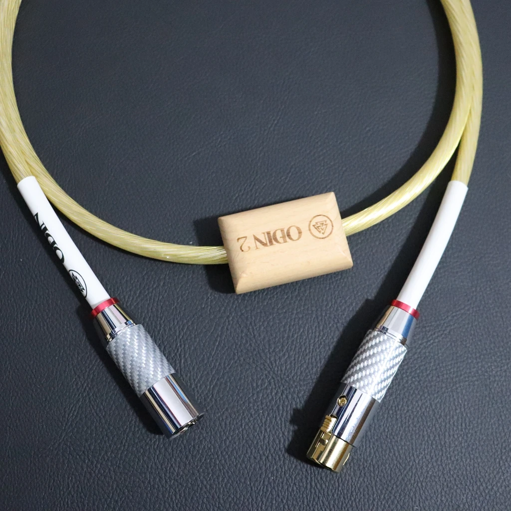 Audiophile grade Gold Nordost ODIN Hi-End 3pin XLR To XLR audio wire 110Ω AES/EBU Coaxial Cable Stereo balance line made in USA