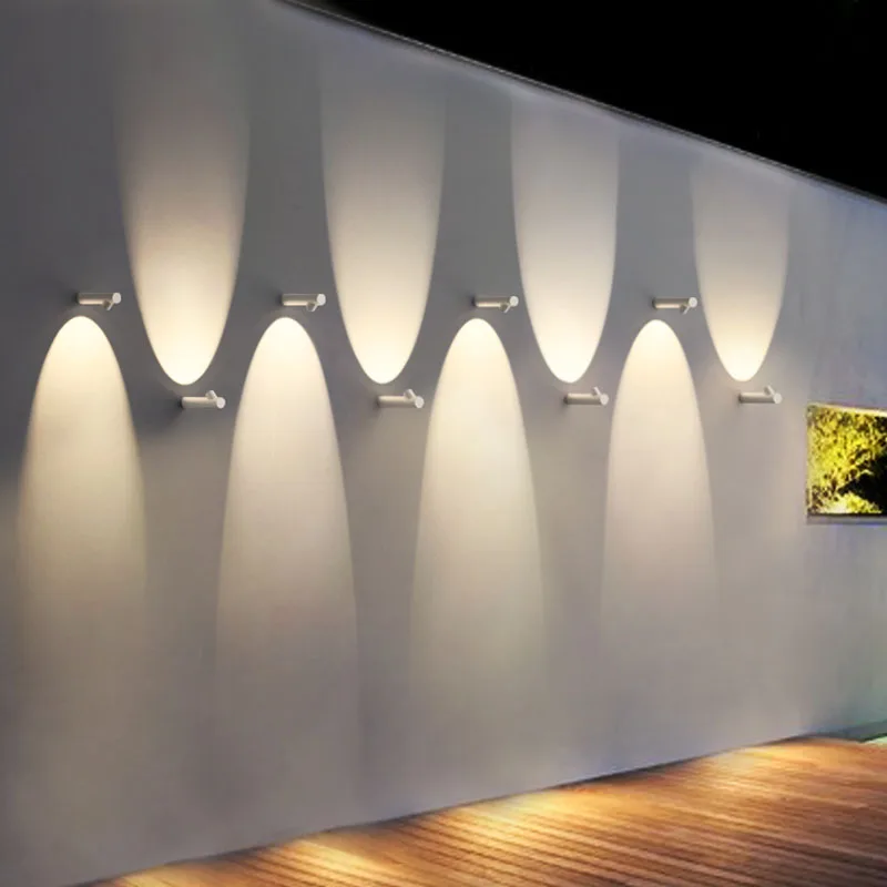 Imagem -05 - Impermeável Led Wall Light Superfície Montada Moderna Nordic Luminária Lâmpadas de Parede Interior Sala de Estar Alpendre Exterior Cob Ac85265v 6w