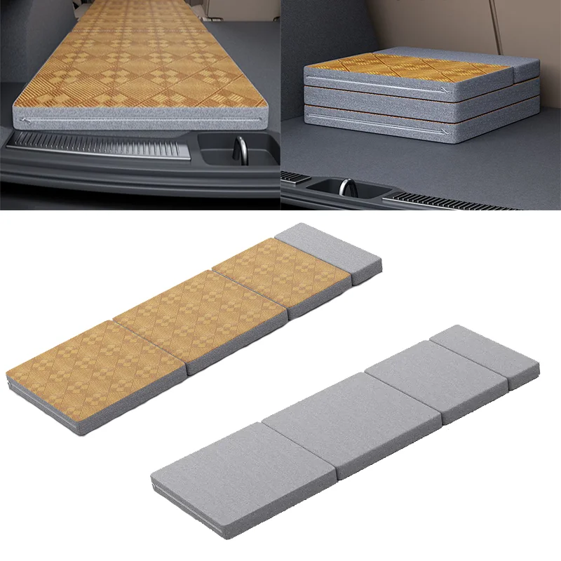 

Car Travel Bed Folding Bed Non Inflatable Camping Bed Office Rest Mat With Pillow Car Rear Sleeping Pad Folding Extension Board