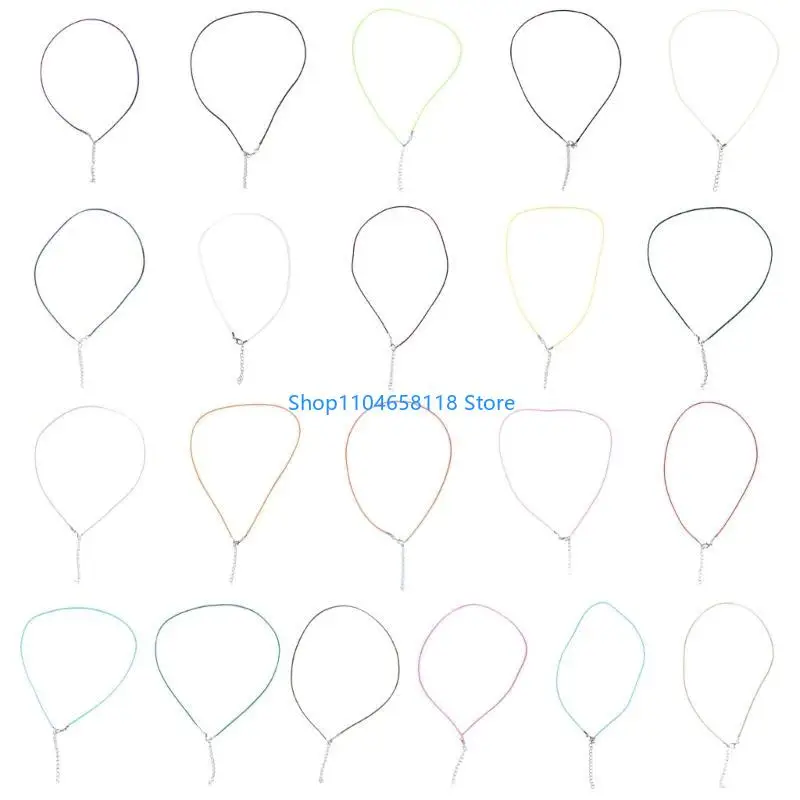1.5mm Leather Cord Necklace With Lobster Clasp Wax Rope Chain For DIY Necklaces Pendant Wax Cord Jewelry Findings