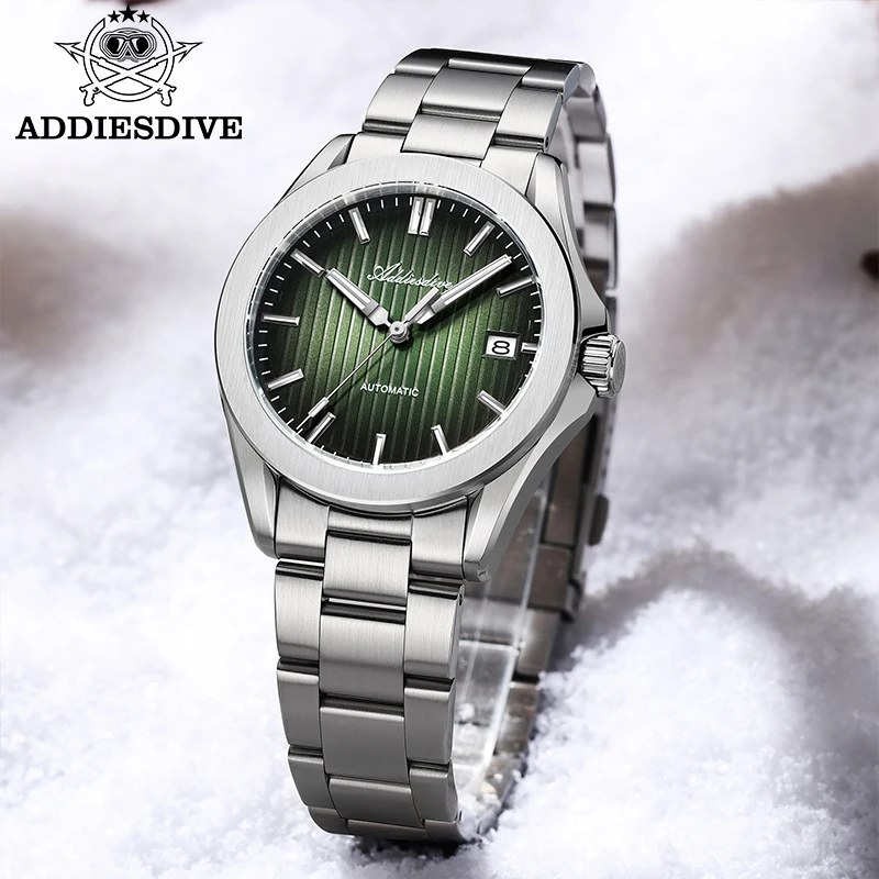 ADDIESDIVE Luxury Automatic Watch for Men New 41mm Sapphire Super Luminous Waterproof 200m Man Wristwatch Swim NH35 Mechanical