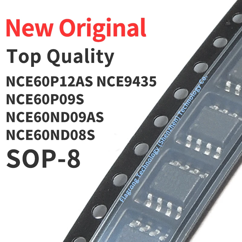 10 Pieces NCE60P12AS NCE9435 NCE60P09S NCE60ND09AS NCE60ND08S SOP-8 New Original