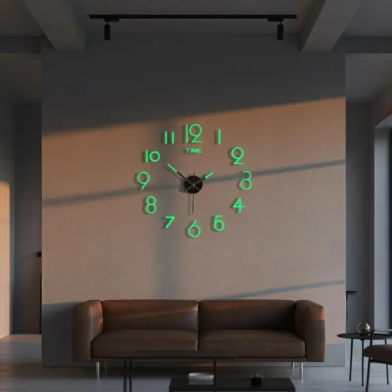 Acrylic Mirror 3D DIY Wall Clock 2026 Modern Large Size Quartz Silent Clock for Living Room Home Art Decor