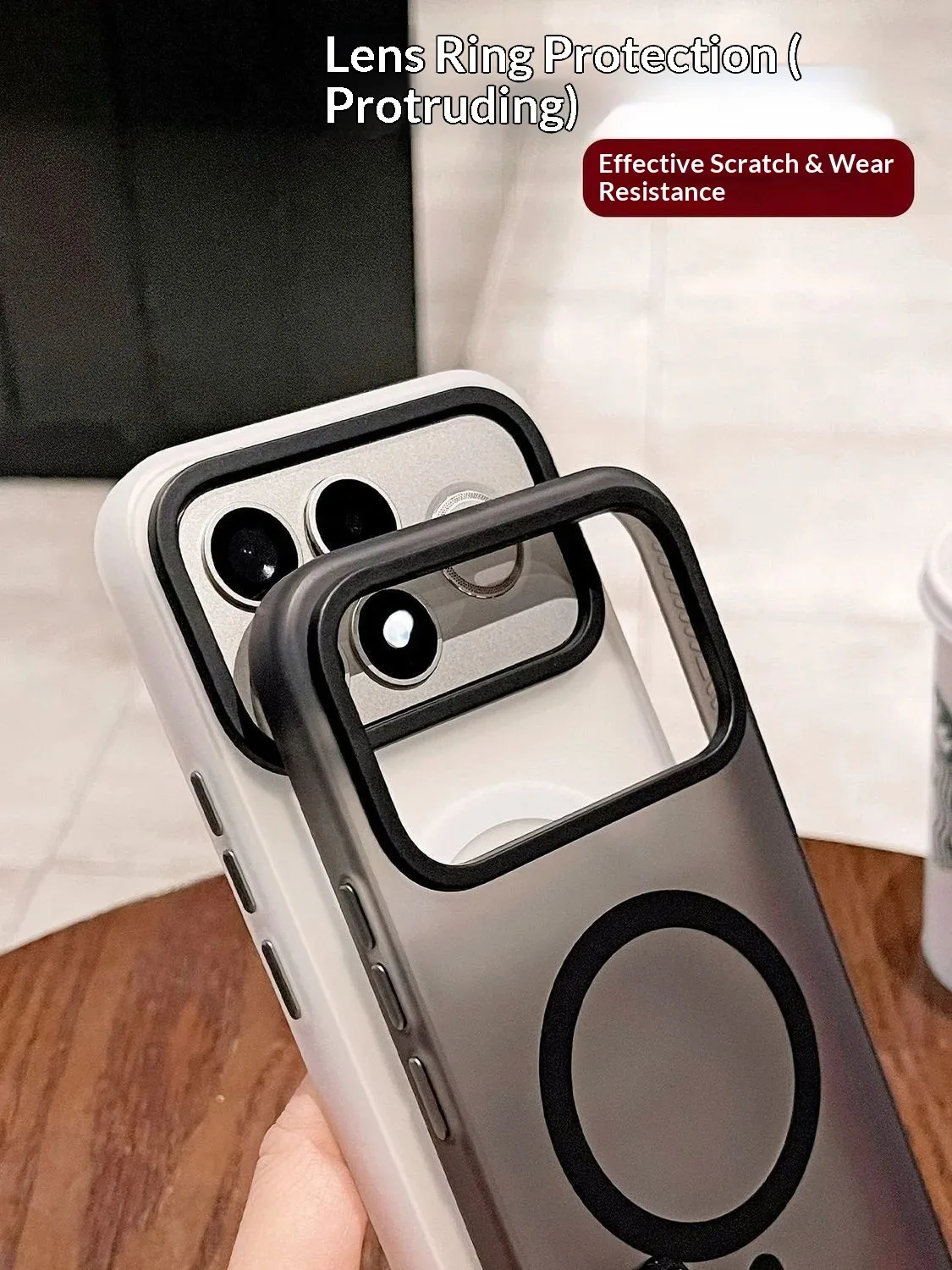 Para XiaoMi POCO F8 Ultra Funda de lujo minimalista luz magnética arena hielo niebla PC Funda para pocoF8Pro Funda a prueba de golpes