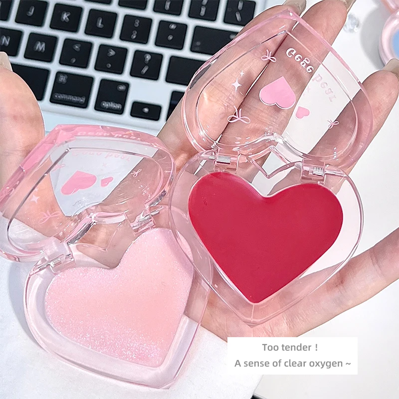 Wet High Gloss Cream Highlighter Palette Face Contour Brighten Jelly Love Blush Paste Illuminate Makeup Natural Watery Skin