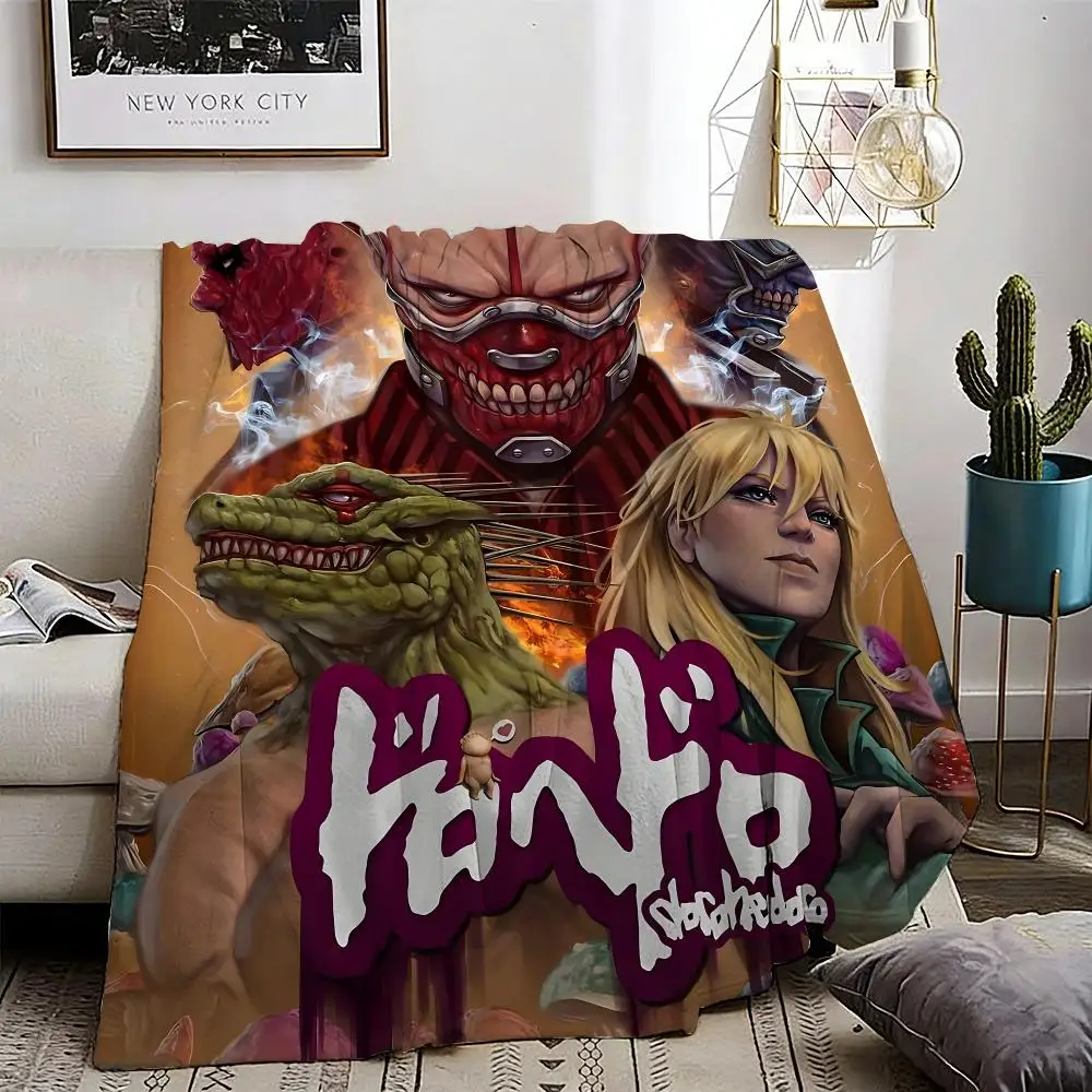 Dorohedoro Anime Figure Horror Monster Throw Lightweight 240g Flannel Blanket Soft Skin-friendly for Summer Cooling