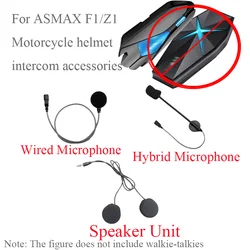 For ASMAX F1/Z1 Universal Speaker Soft Wheat and Hard Wheat 40MM Headset Motorcycle helmet intercom accessories