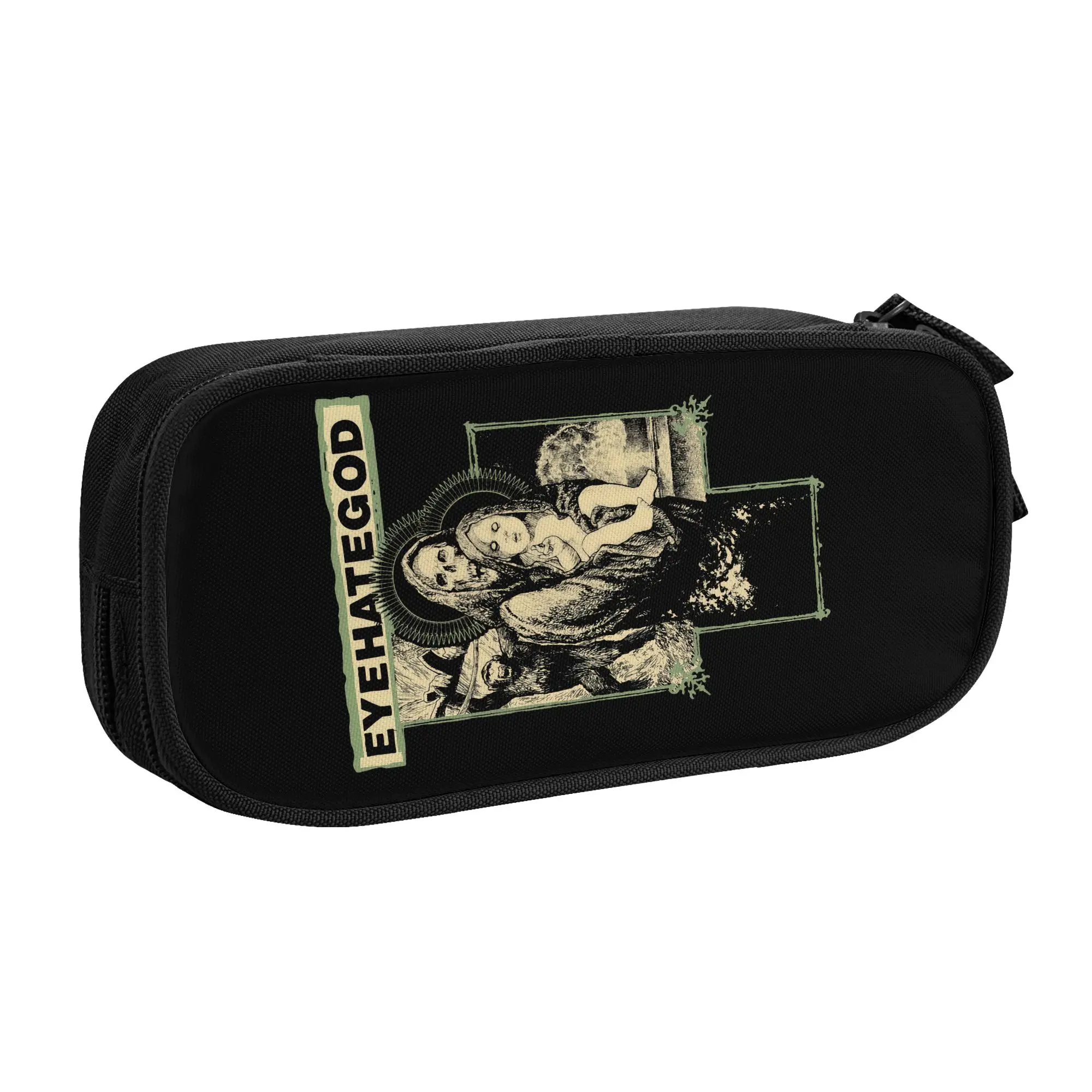 VTG Eyehategod  Sludge Metal Band  Kawaii Pencil Cases Boy Girl Large Capacity  Pencil Box Student School