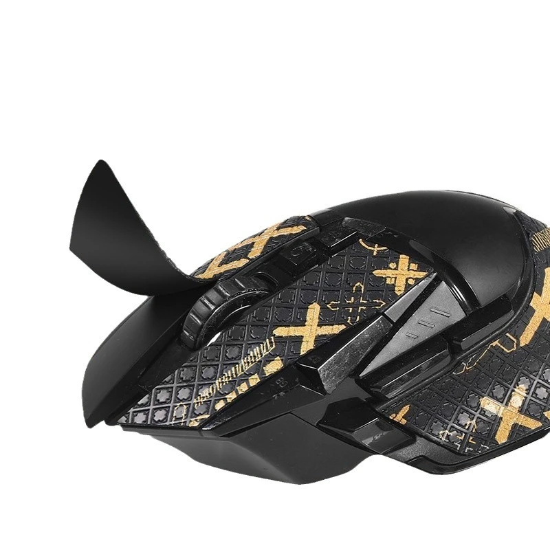 Voor Logitech G502 Hero zelfklevende antislipsticker met zuigzweetfunctie Skate-ontwerp