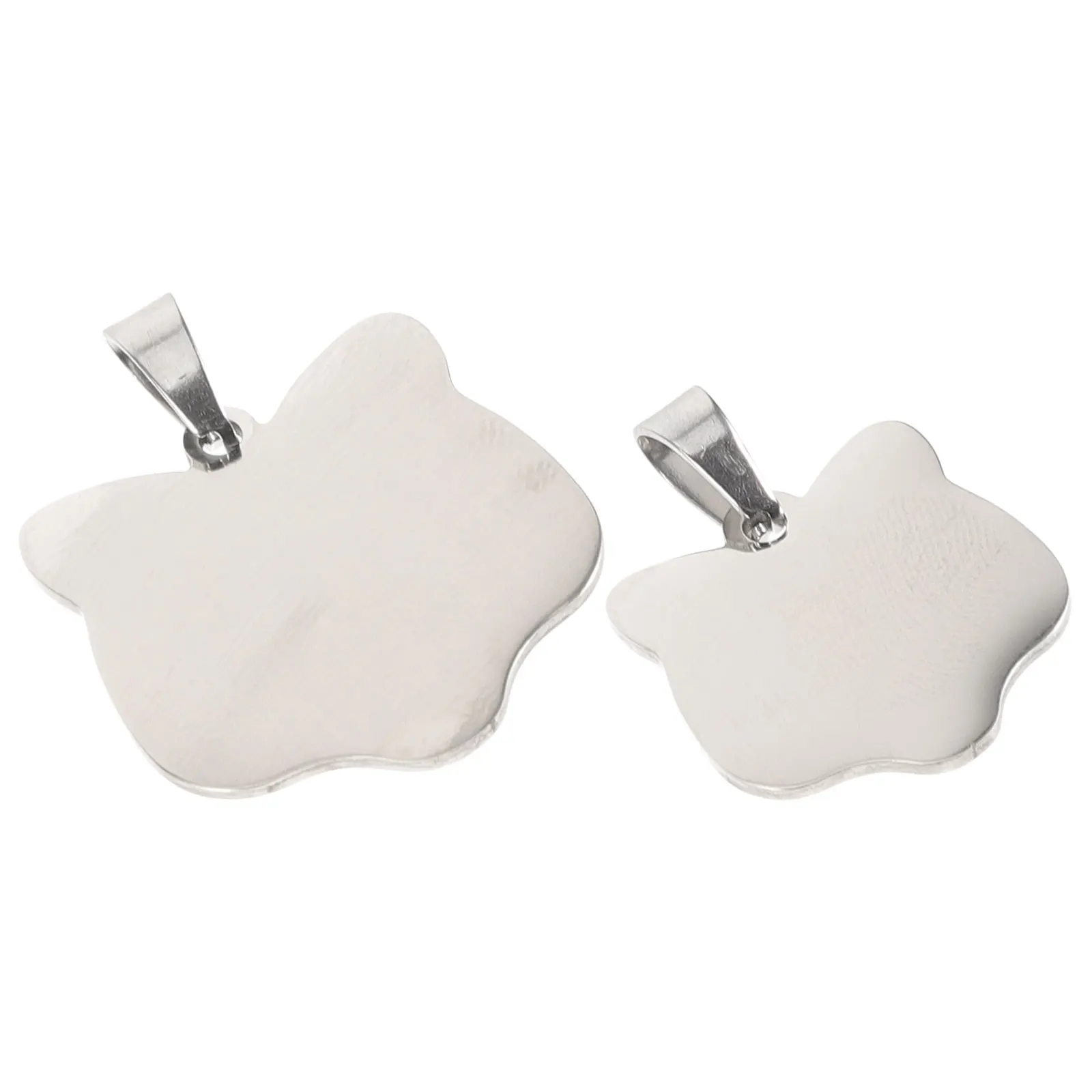 

2pcs 2 Stainless Steel Pet Tags Blank Metal ID Plates for Cats Dogs Durable Custom Engraving Dog Cat Puppy Kitten Rabbit Tag