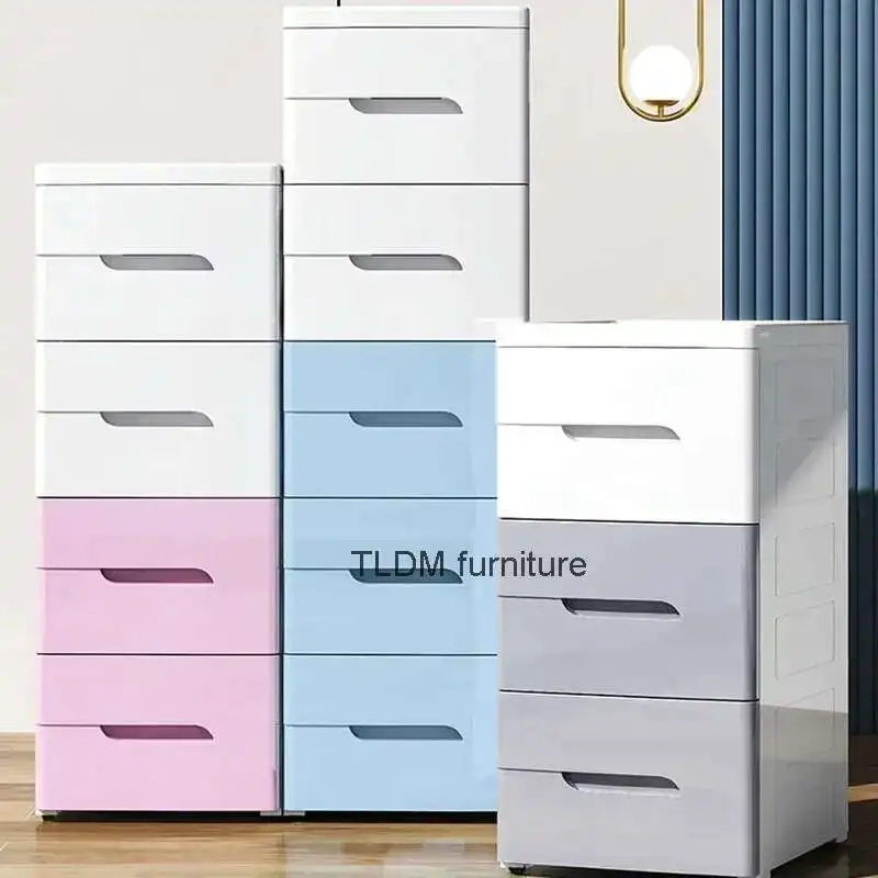 Drawer-type Plastic Bathroom Cabinets for Home Modern Multi-layer Cabinet Furniture Simple Storage Household for Balcony