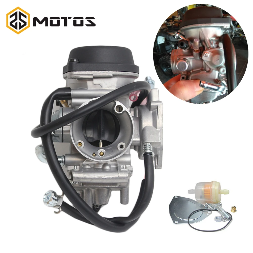 ZS MOTOS ATV Parts Carburetor PD36J For ODS LZ400 CF500 YFM 400 YFM500 KFX400 LTZ400 For 300cc to 500cc Racing Motor UTV ATV