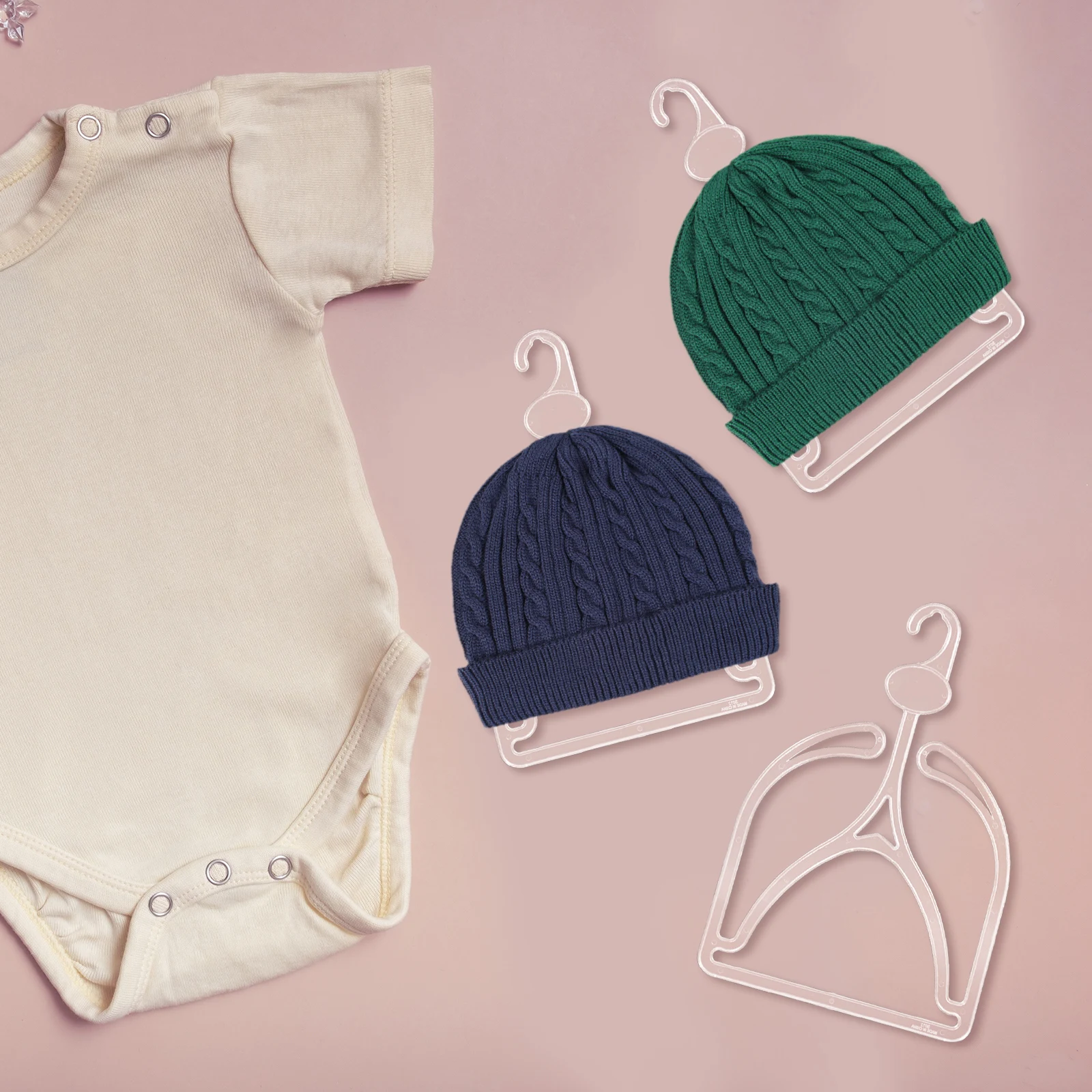 

10pcs Hat Stand Transparent Hat Display Storage Organizer Closet Cap Baseball Cowboy Holder Tabletop Cap Rack Support Shelf