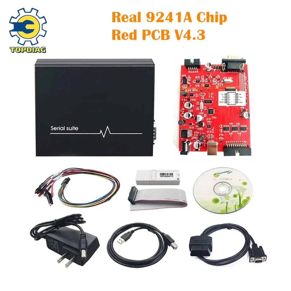 Piasini V4.3 Real 9241A Chip OBD2 Master Version ECU Programming Tool Piasini Engineering with USB Dongle Auto Serial Suit Tool