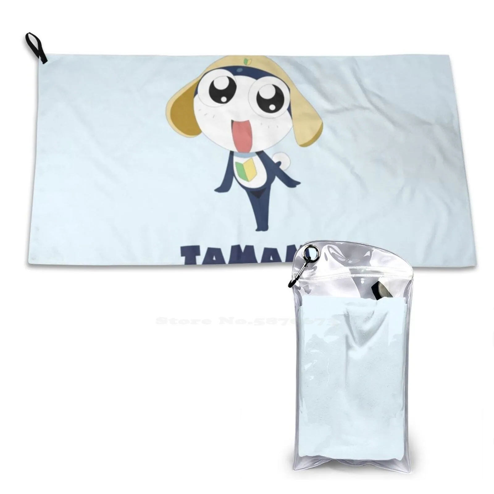 Private Tamama Reporting Superfine Fiber Bathroom Towels Washcloth Sgt Frog Tamama Private Cute Anime Cartoon Army Keroro Gunsou