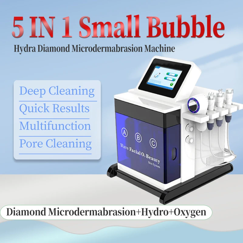 Newest 5 in 1 Hydro Microdermabrasion Facial Equipment Anti-aging Facial Skin Deep Cleaning Water Aqua Peel Dermabrasion Machine