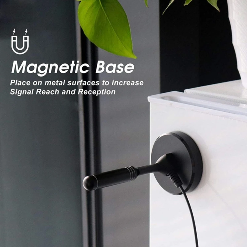 Antena material ABS Antena avançada Recepção sinal aprimorada Colocação discreta estável Instalação simples