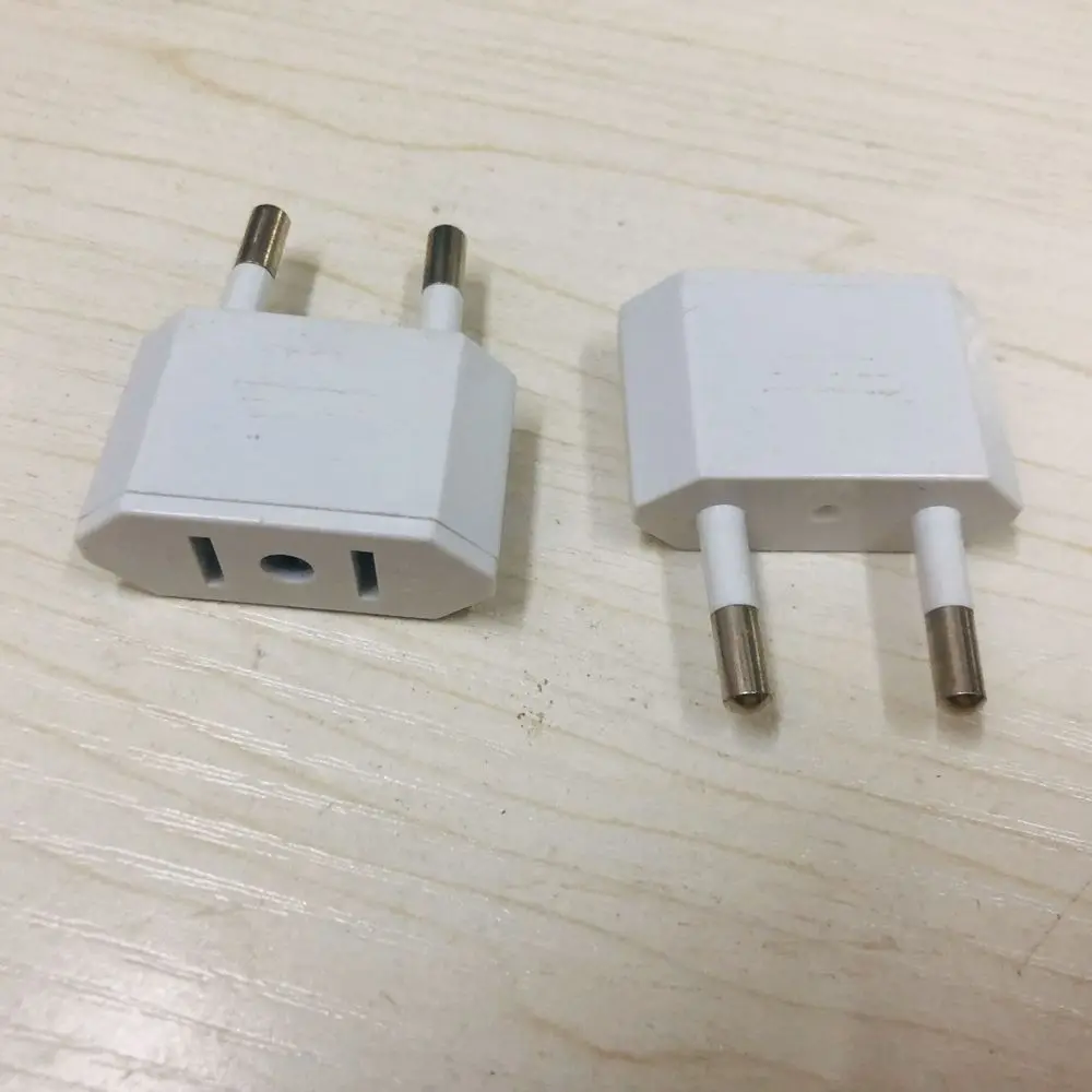 الاتحاد الأوروبي محول القابس الاتحاد الأوروبي إلى الولايات المتحدة محول الطاقة الولايات المتحدة محول القابس محول السفر المقابس الكهربائية شاحن الهاتف المحمول محول الطاقة #4