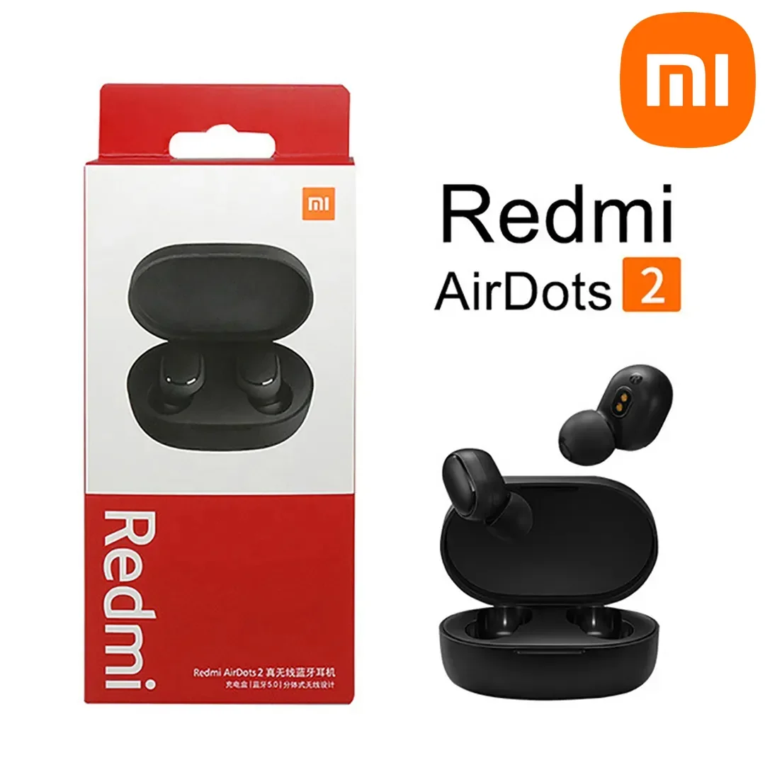 

Original Xiaomi Redmi Airdots 2 Earbuds True Wireless Earphone Noise Reduction Headset With Mic Fone Bluetooth TWS Headphones