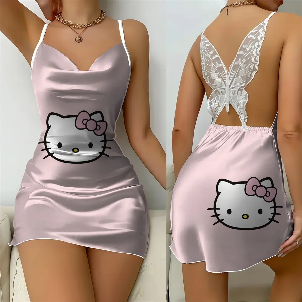 Babydoll Sleepwear for Women and Sexy Nightgown Clothes Night Wear Woman Sexy Sleep Wear Romantic Lingeries Nighty Skirt Minnie