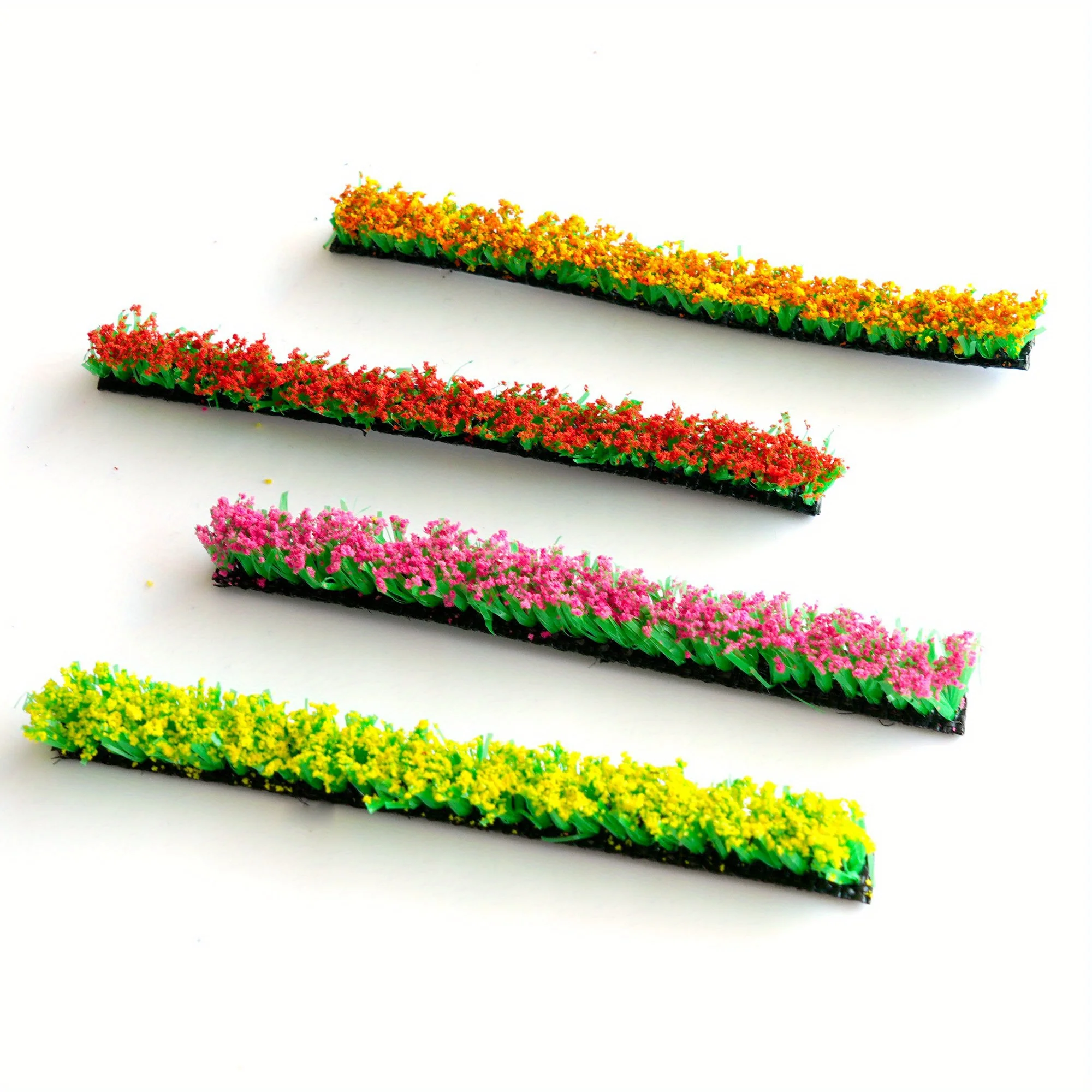 2 peças 9mm aritificial em miniatura flor cluster modelo plantas para layout de trem ferroviário/fabricação de modelo diy/paisagem de mesa/iorama