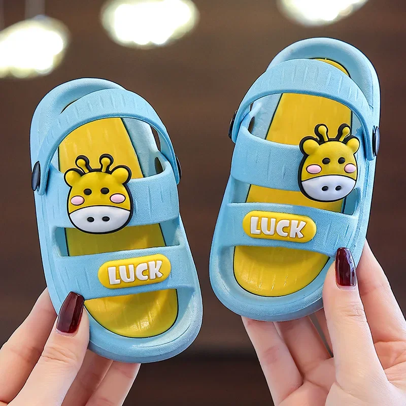 Children Shoes DIY Baby Nice Anti-slip Soft Floor Boys Girls Beach Sandals Slippers 1-6 Years Kids