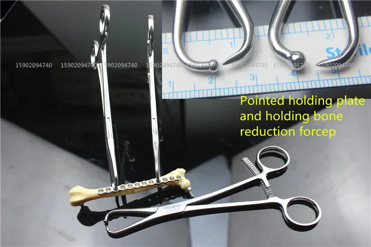 

medicall Small animal orthopedic instrument Pointed holding plate reduction forceps holding bone Pliers round head Veterinary AO