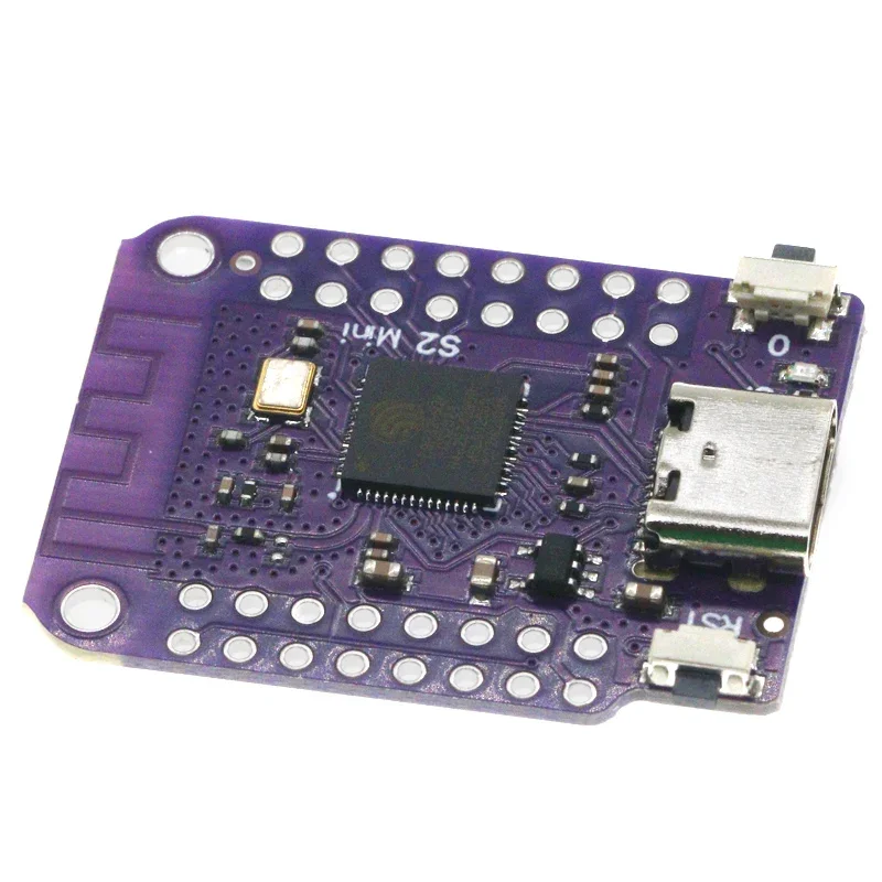 S2 Mini V1.0.0 WIFI IOT Board based ESP32-S2FN4R2 ESP32-S2 4MB FLASH 2MB PSRAM MicroPython Arduino Compatible Development Board