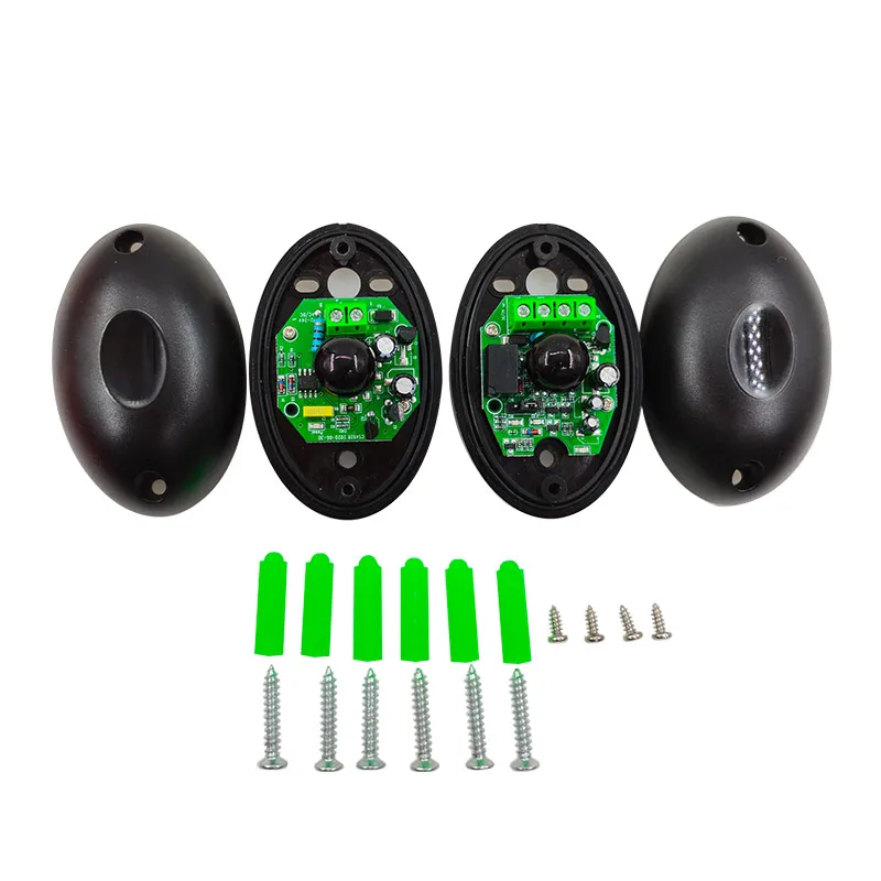 2Pair IP55 Infrared Safety Beam Photocell Detector 12-24V for Automatic Sliding/Garage Gates, Gate Automation Safety Sensor