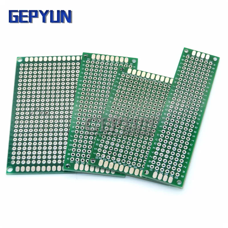 4PCS 5x7 4x6 3x7 2x8 cm double Side Copper prototype PCB KIT Universal Board for Ardui igmopnrq Gepyun