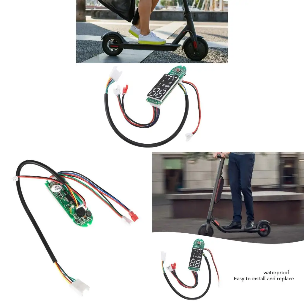 

Простая в установке приборная панель электросамоката с индикаторами скорости и заряда батареи для улучшения впечатлений от езды