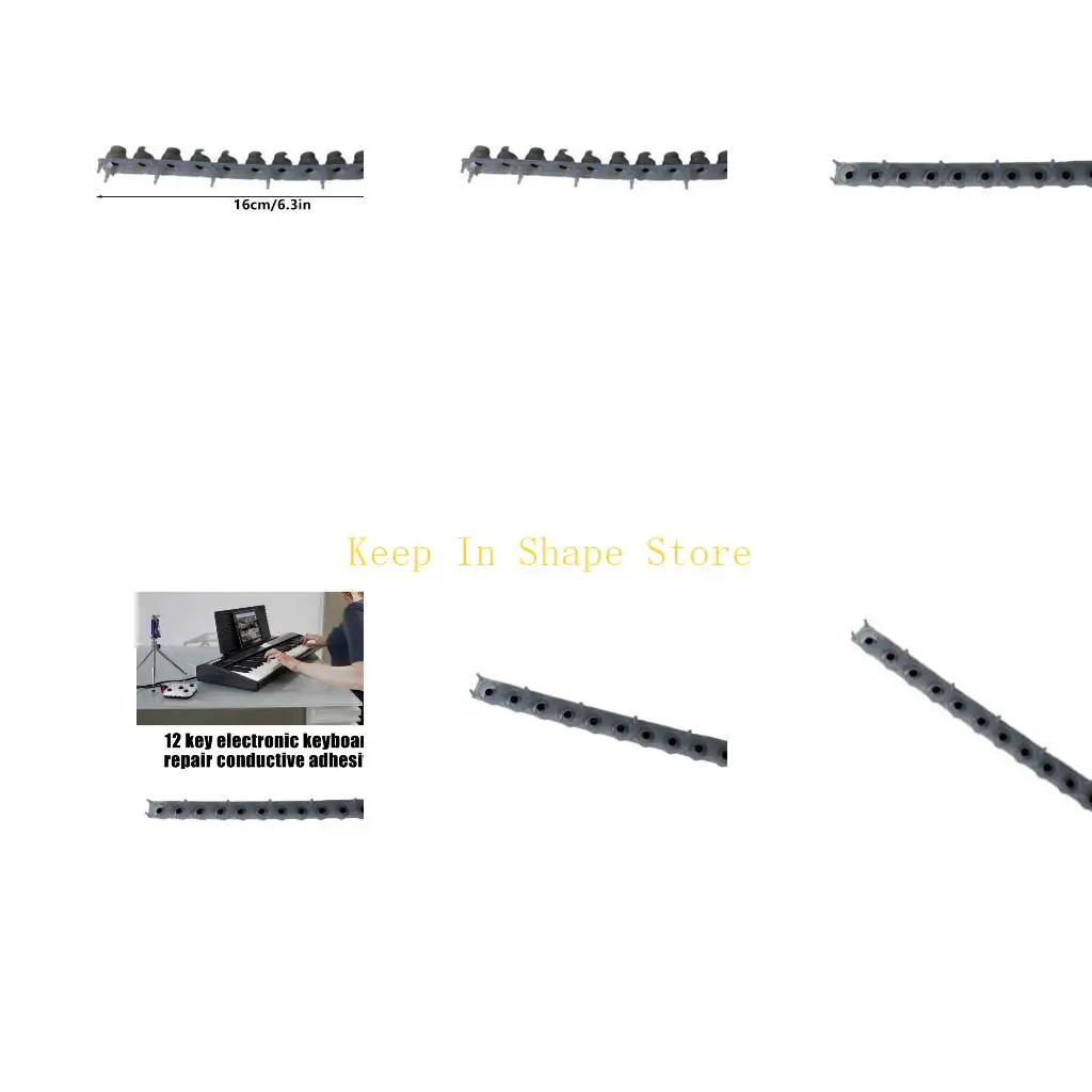 U1JC Conductive Rubber Replacement Pad for 12-Key Electronic Keyboard Contact Pad