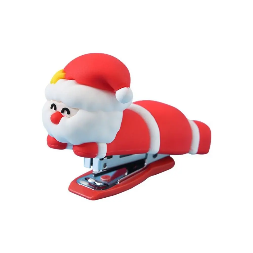 

Use 10# Staples Unicorn Stapler Mini Portable Effortless Long Stapler Labor-saving Santa Claus Stapling Machine Christmas Gift